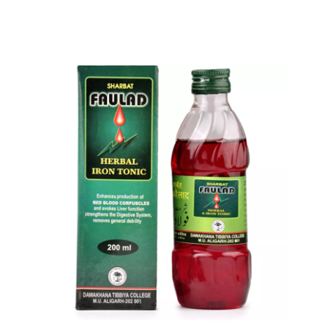 Tibbiya College Sharbat Faulad – Unani Iron Tonic for Blood & Liver Support - LUXURY GLOW