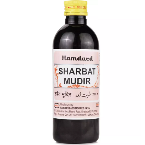 Hamdard Sharbat Mudir Unani Syrup for Menstrual Health & Hormonal Balance (200ml)
