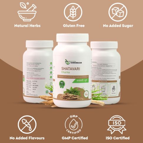 Dawaibazar Shatavari Churna 100g – Organic Ayurvedic Women’s Wellness Powder - LUXURY GLOW