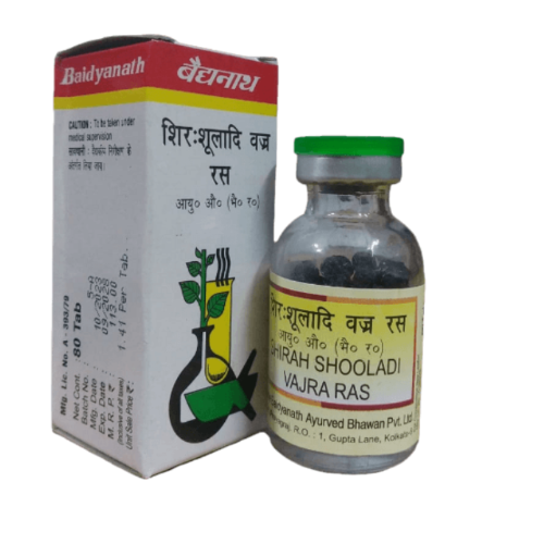 Baidyanath Shirah Shooladi Vajra Ras – Ayurvedic Relief for Chronic Headache & Migraine Support