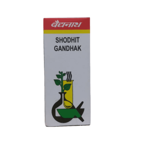 Baidyanath Shodhit Gandhak Powder – Skin Health, Digestion & Immunity Support (10g)