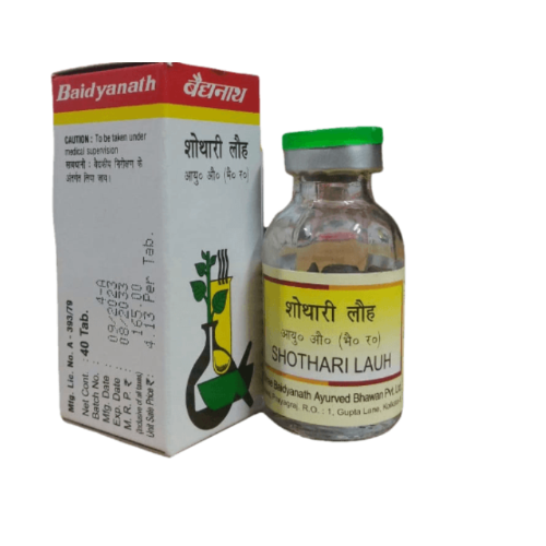 Baidyanath Shothari Lauh Tablet – Ayurvedic Support for Swelling, Digestion & Anaemia