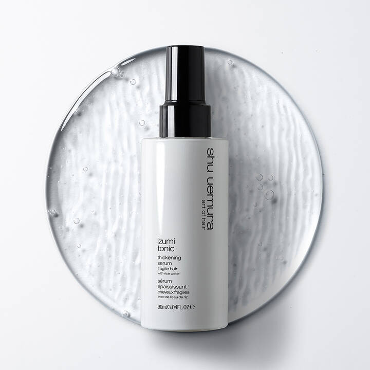 Suero capilar tónico y engrosador Shu Uemura Izumi | Fortalece, da volumen y brillo | Reduce las puntas abiertas