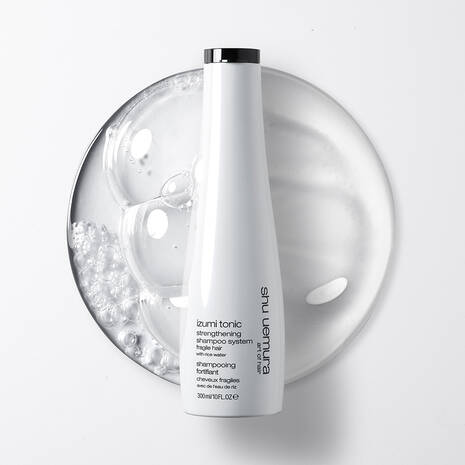 shu uemura Izumi Tonic Strengthening Shampoo with Rice Water – Thicker, Stronger & Shinier Hair 300 ml