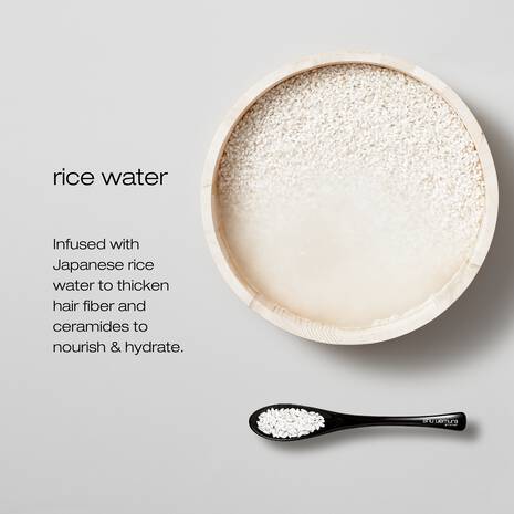 Champú tónico fortalecedor con agua de arroz Shu Uemura Izumi: cabello más grueso, fuerte y brillante (300 ml)