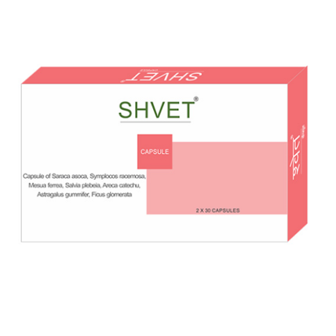 Shree Dhanwantri Herbals Shvet Capsules for Women’s Intimate Health & Vaginal Balance (300 Capsules)