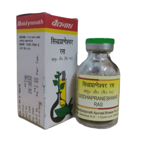 Baidyanath Siddhapraneshwar Ras – Ayurvedic Relief for Indigestion, Fever & Abdominal Discomfort