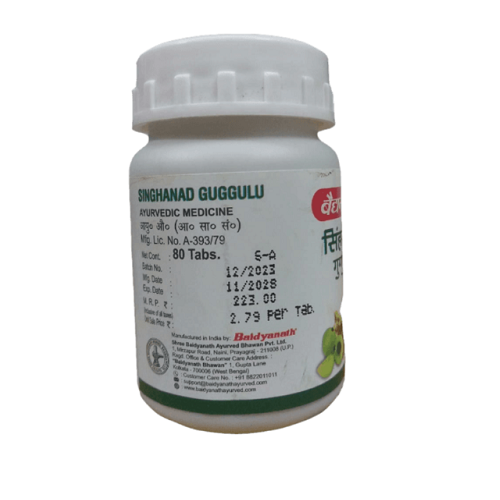 Baidyanath Singhanad Guggulu – Joint Support, Detox & Digestive Wellness Tablets