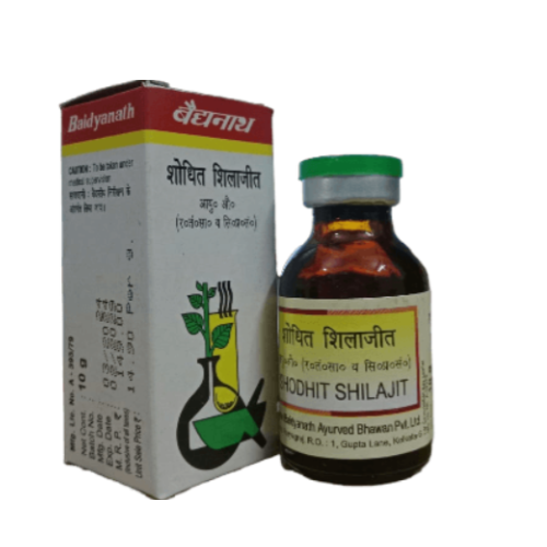 Baidyanath Shodhit Shilajit – Premium Purified Shilajit for Strength & Vitality (10g)