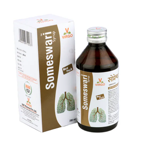 Virgo Someswari Syrup 200ml – Ayurvedic Respiratory & Lung Support - LUXURY GLOW