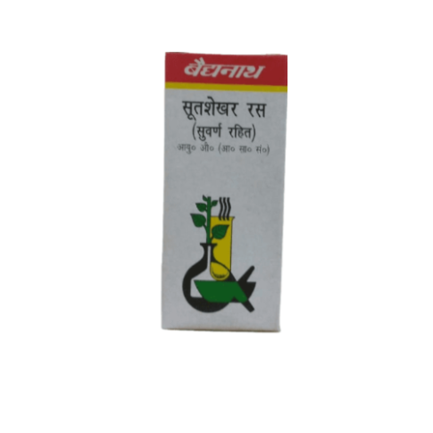 Baidyanath Sutshekhar Ras (Suwarn Rahit) – Ayurvedic Support for Acidity, Digestion & Stress Relief