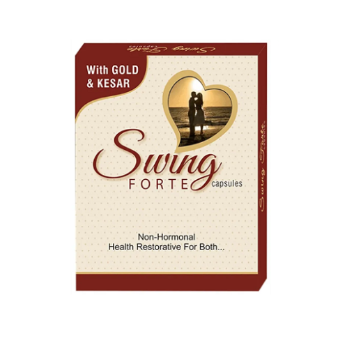 Shree Dhanwantri Herbals Swing Forte Capsules for Strength, Stamina & Vitality Support (10 Capsules)