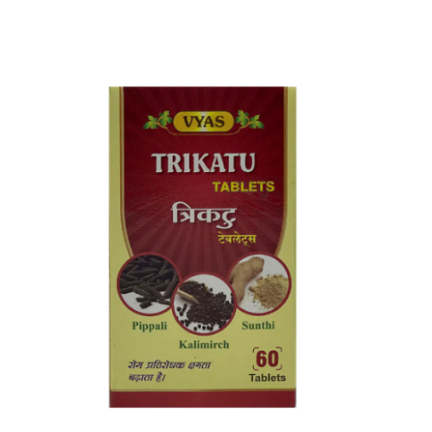 Vyas Trikatu Tablets – Ayurvedic Digestive & Metabolism Support Formula - LUXURY GLOW