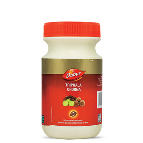 Dabur Triphala Churna – Ayurvedic Digestive Cleanse, Laxative & Daily Detox Powder (120g)