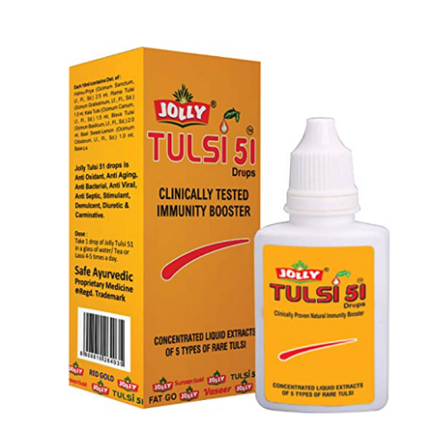 Jolly Tulsi 51 Drops for Immunity, Respiratory & Daily Wellness Support