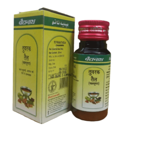 Baidyanath Tuvrak Tel – Ayurvedic Chaulmogra Oil for Skin Infections & Ringworm Relief