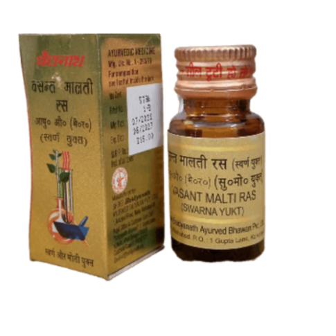 Baidyanath Vasant Malti Ras (S.Y.) Tablets – Ayurvedic Immunity & Vitality Support Formula - LUXURY GLOW
