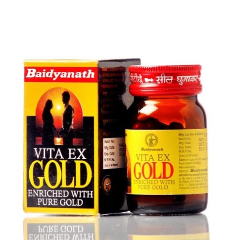 Baidyanath Vita-Ex Gold – Ayurvedic Capsules for Energy, Vitality & Stamina Boost