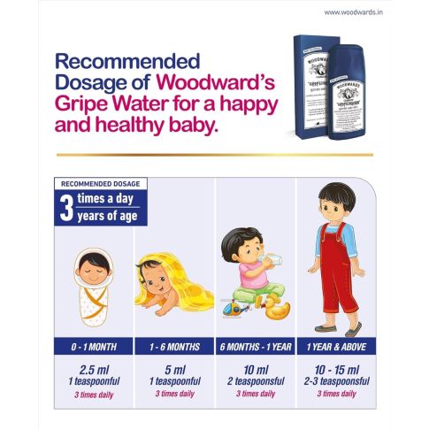 Woodwards Gripe Water 130ml (Pack of 3) – Baby Digestive Relief Formula - LUXURY GLOW